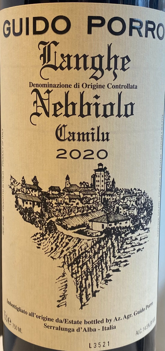 Guido Porro 'Camilu' - Langhe Nebbiolo