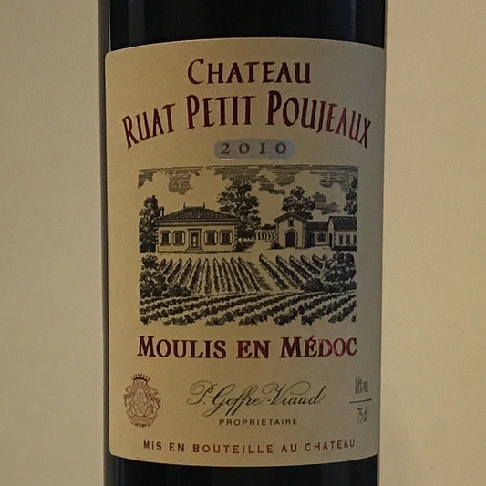 Chateau Ruat Petit Poujeaux- Moulis en Medoc - 2010