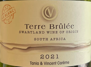 Tanian & Vincent Careme 'Terre Brulee' - Chenin Blanc