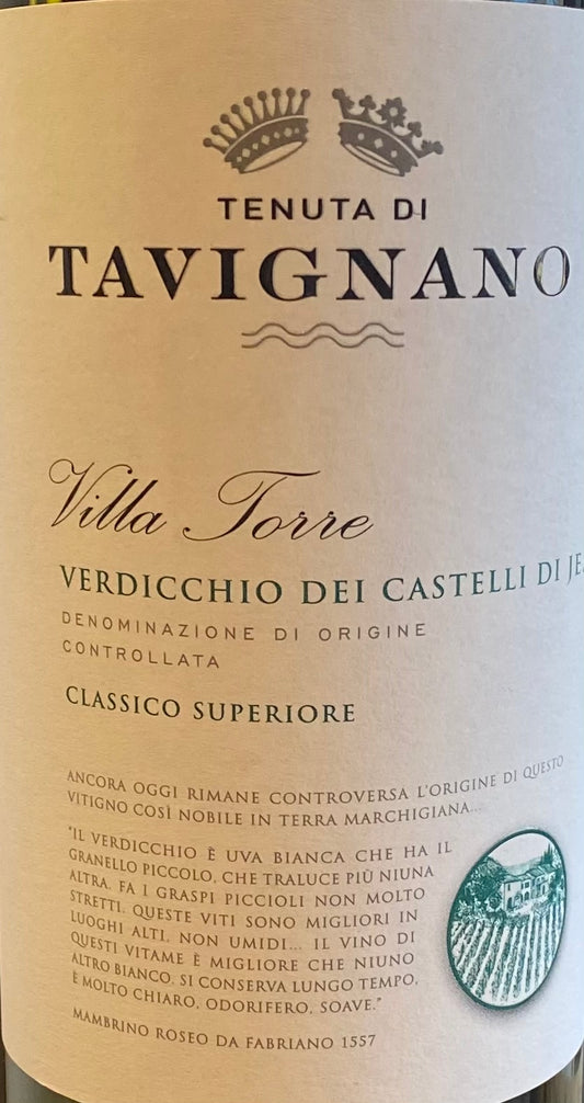 Tenuta di Tavignano 'Villa Torre' - Verdicchio dei Castelli di Jesi