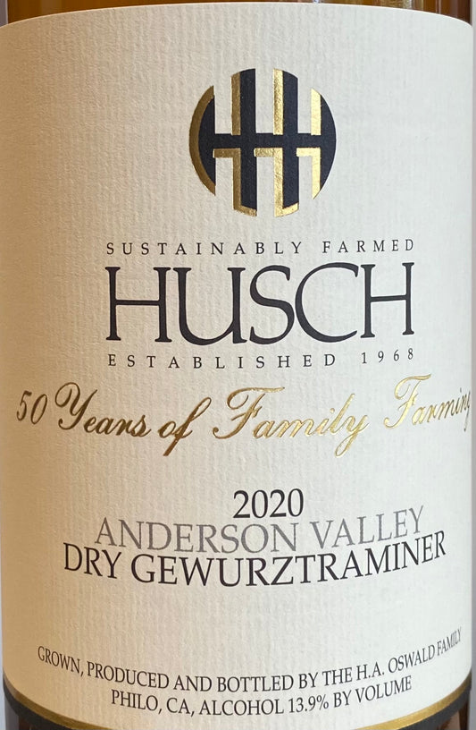 Husch Vineyards - Dry Gewurztraminer