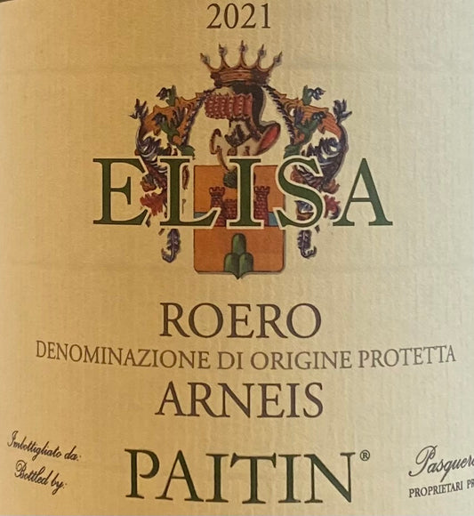 Paitin 'Elisa' Roero - Arneis