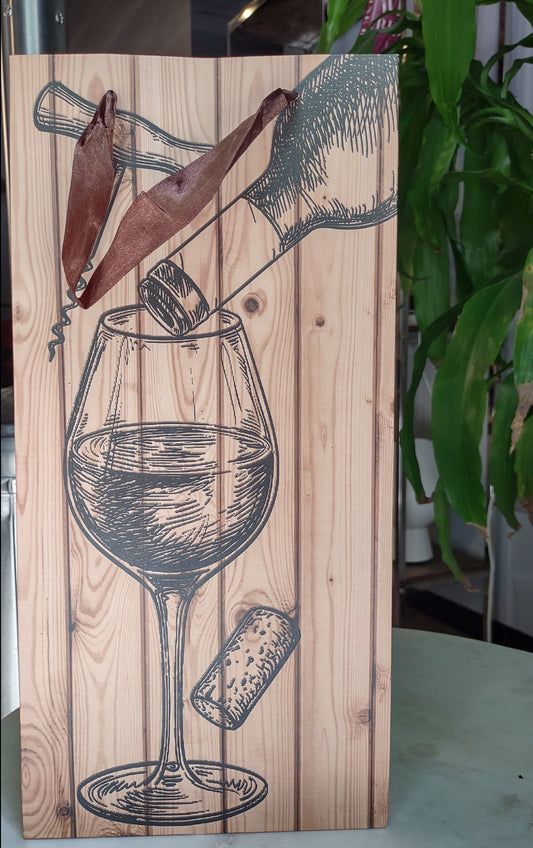 Two-Bottle Gift Bags - "Wooden"