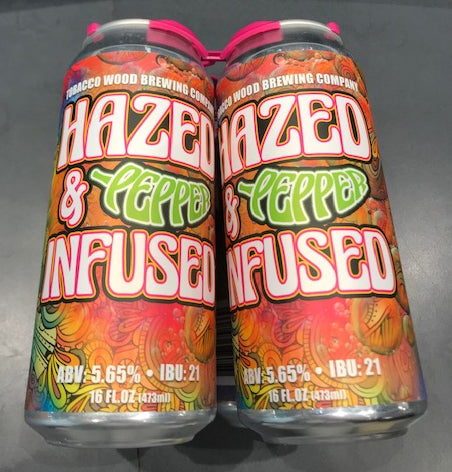 Tobacco Wood Brewing 'Hazed and Pepper Infused' Hazy IPA 4 Pack
