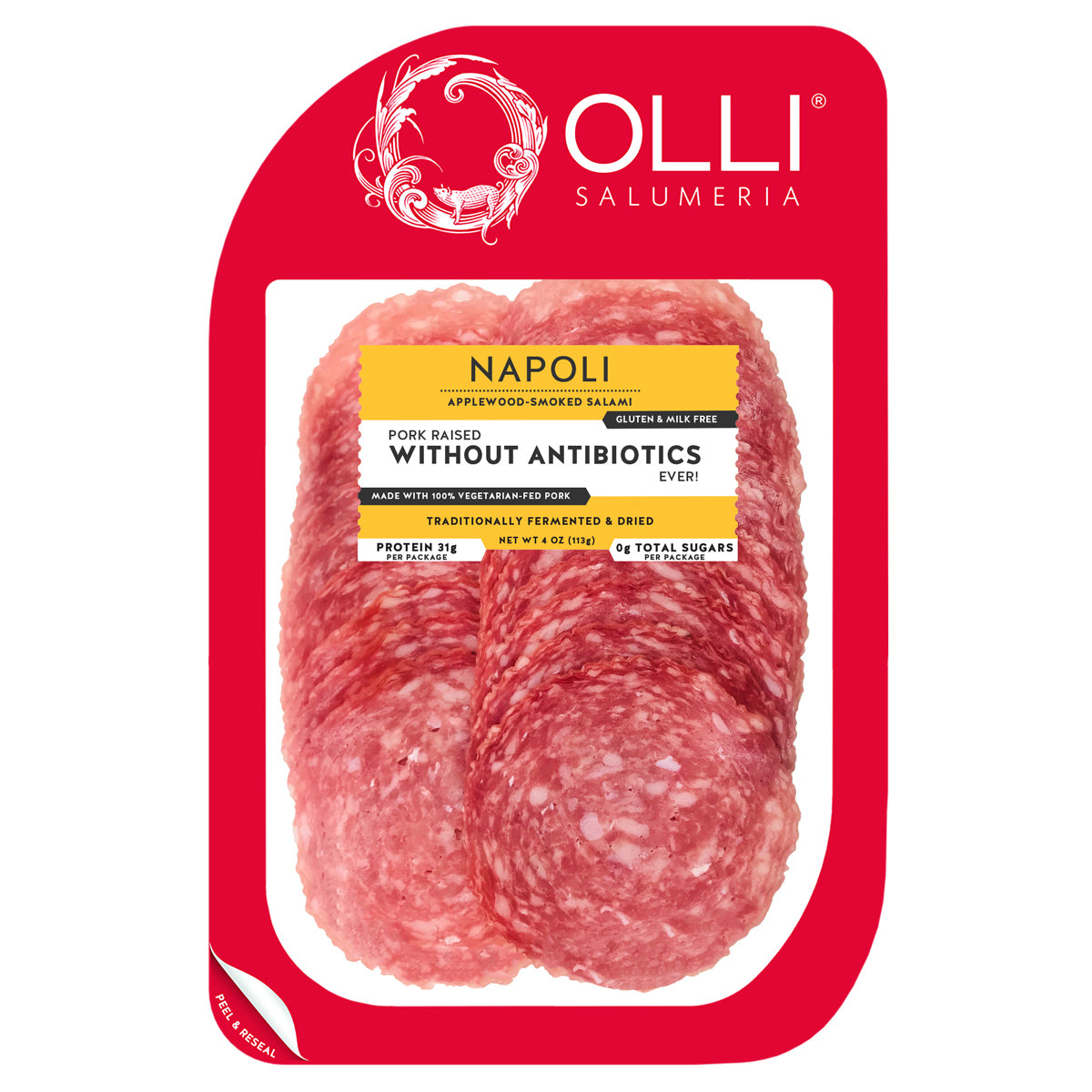 Olli - Napoli - pre-sliced salami 4oz