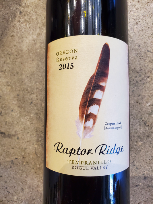 Raptor Ridge - Tempranillo 2015