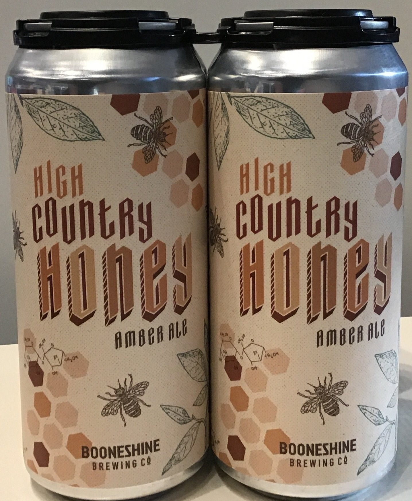 Booneshine Brewing 'High Country Honey' - Amber Ale - 4 pack