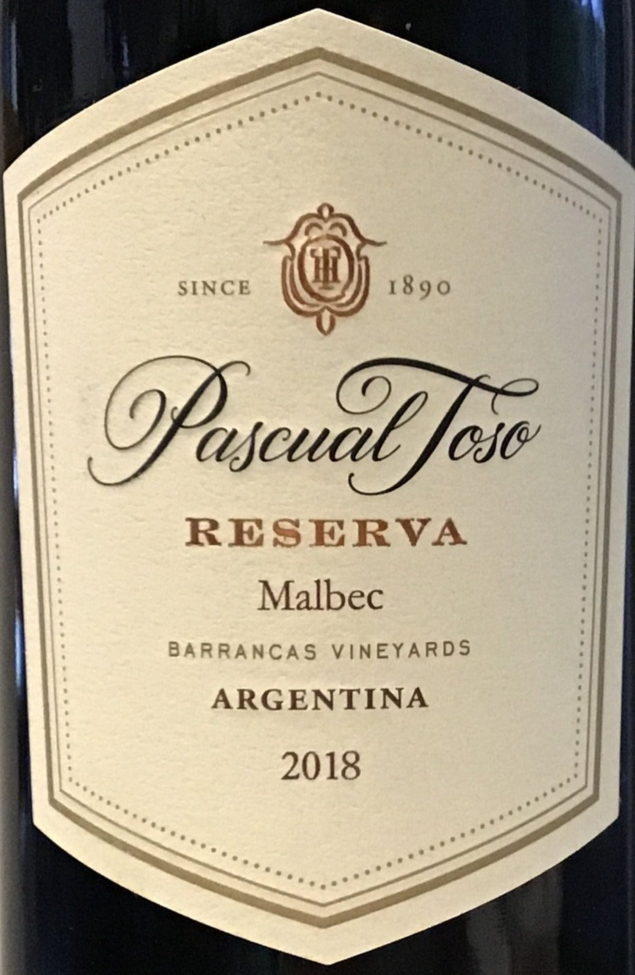 Pascual Toso 'Reserva' - Malbec