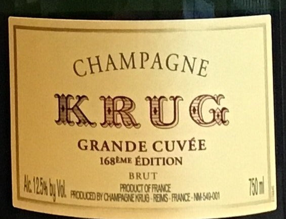 Krug 'Grande Cuvee' - Champagne 168th Edition