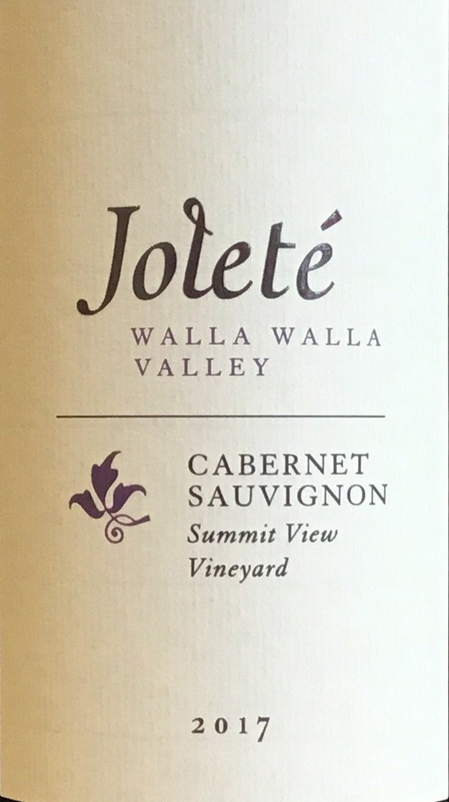 Joleté 'Summit View Vineyard' - Cabernet Sauvignon