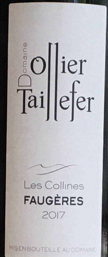 Ollier Taillefer 'Les Collines' - Faugeres red