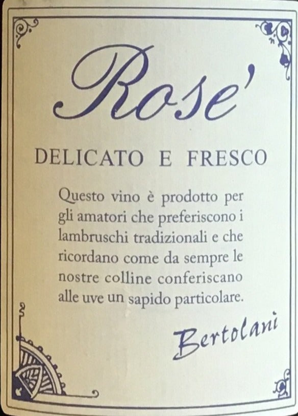 Alfredo Bertolani - Lambrusco Rosé