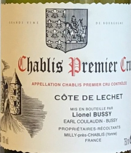 Coulaudin-Bussy - Chablis - "Cote de Lechet" Premier Cru