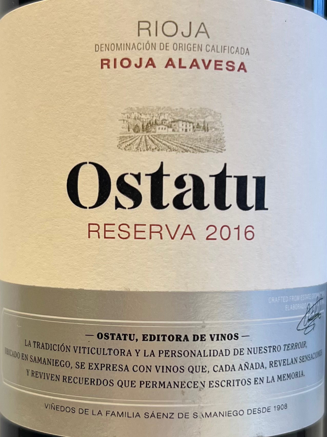 Ostatu Reserva - Rioja