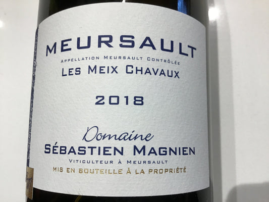 Domaine Sebastien Magnien - Meursault ‘Les Meix Chavaux’ - Chardonnay