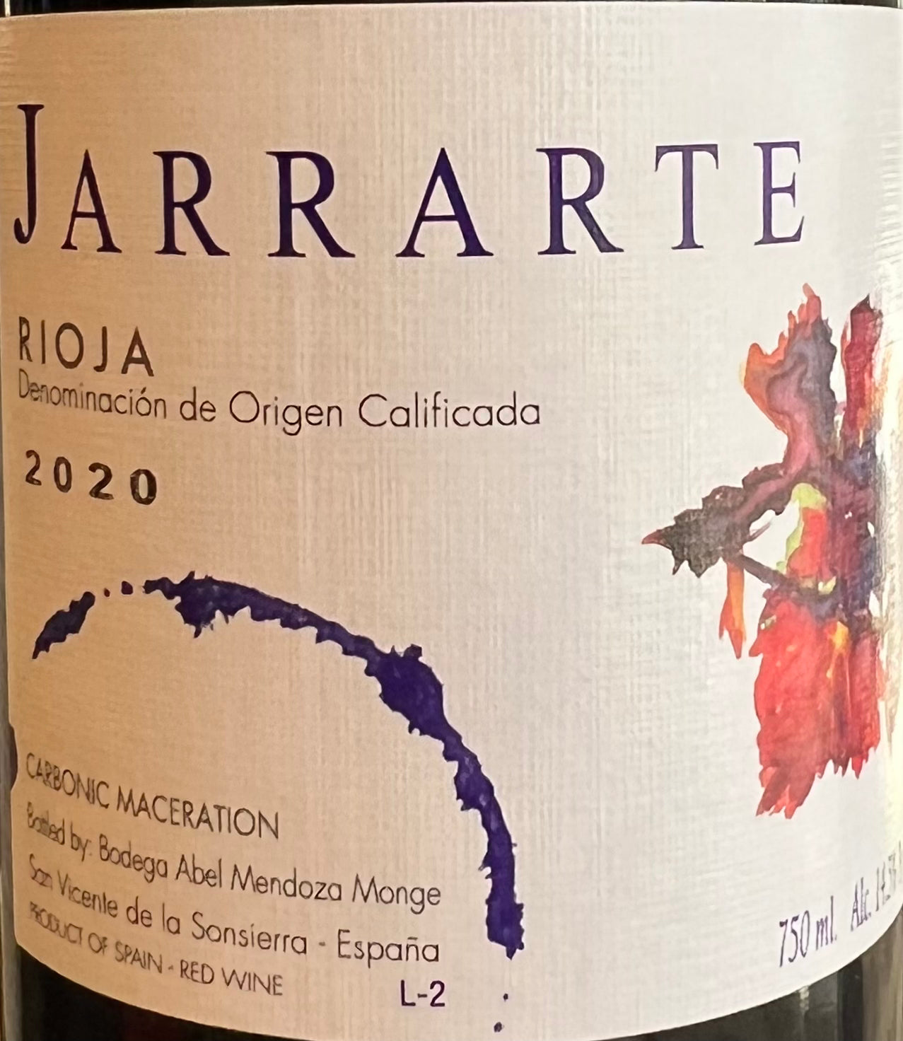 Abel Mendoza 'Jarrarte' - Carbonic Maceration - Rioja