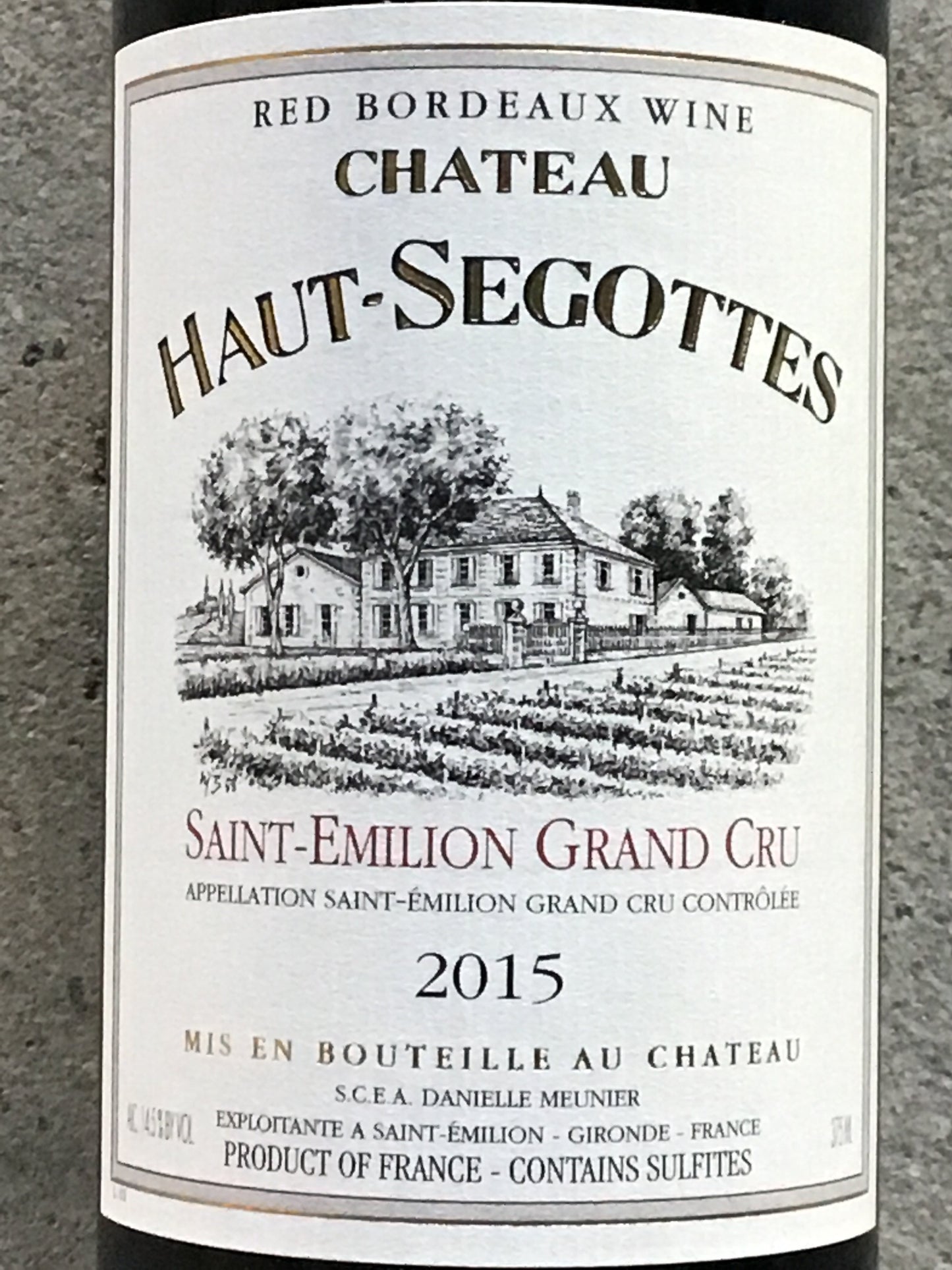 Chateau Haut-Segottes - Saint-Emilion Grand Cru - 375ml