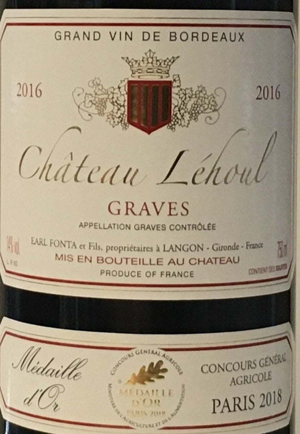 Chateau Lehoul - Graves Red