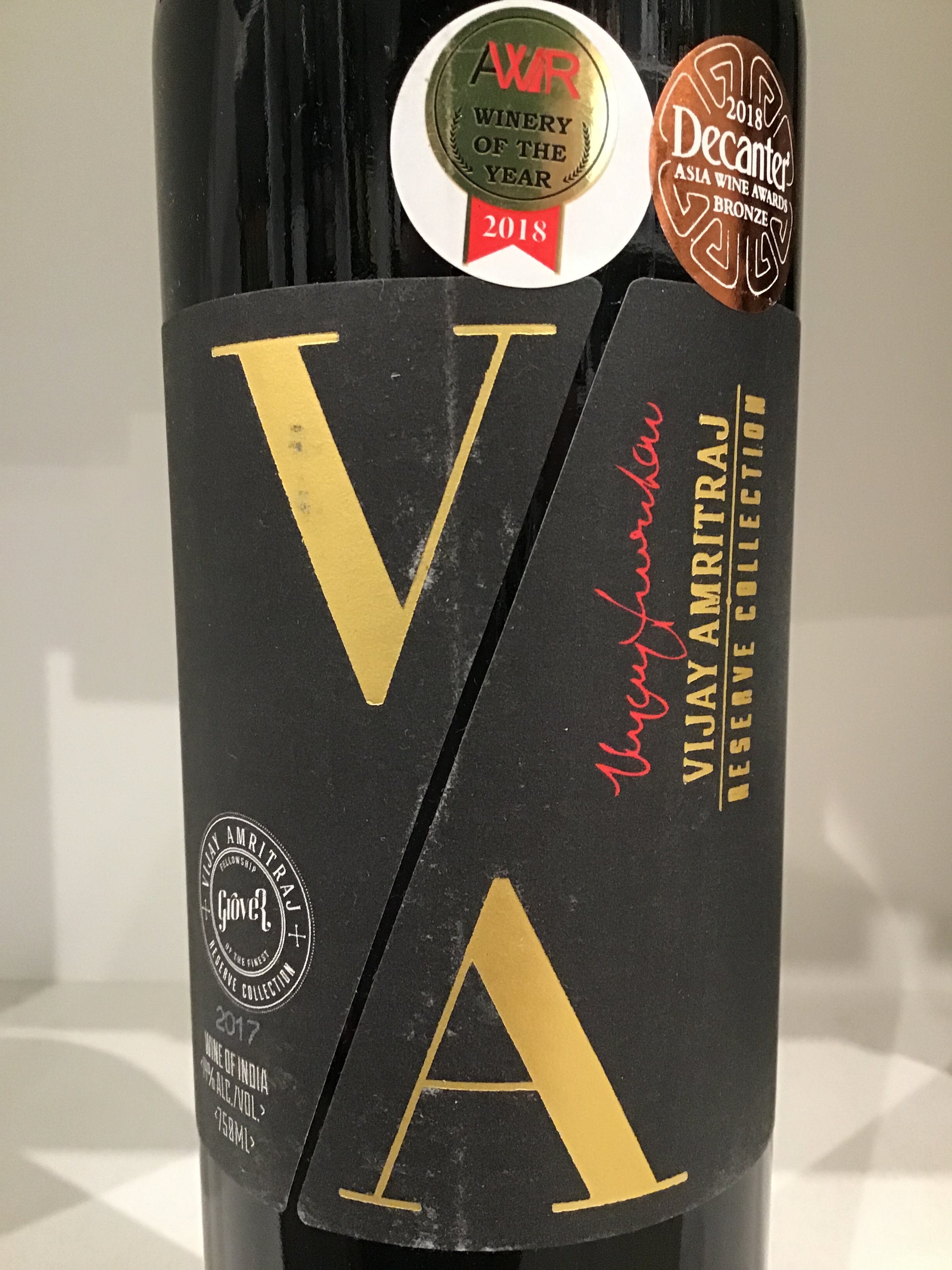 Art Collection Grover Shiraz Red Wine Review Vinify Wine Cellar