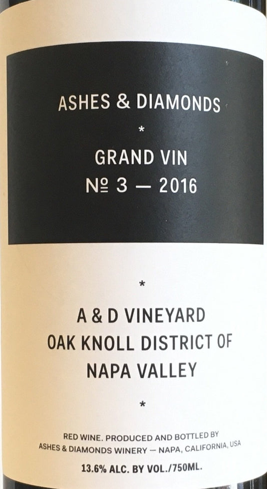 Ashes & Diamonds 'Grand Vin' No 3 - Napa