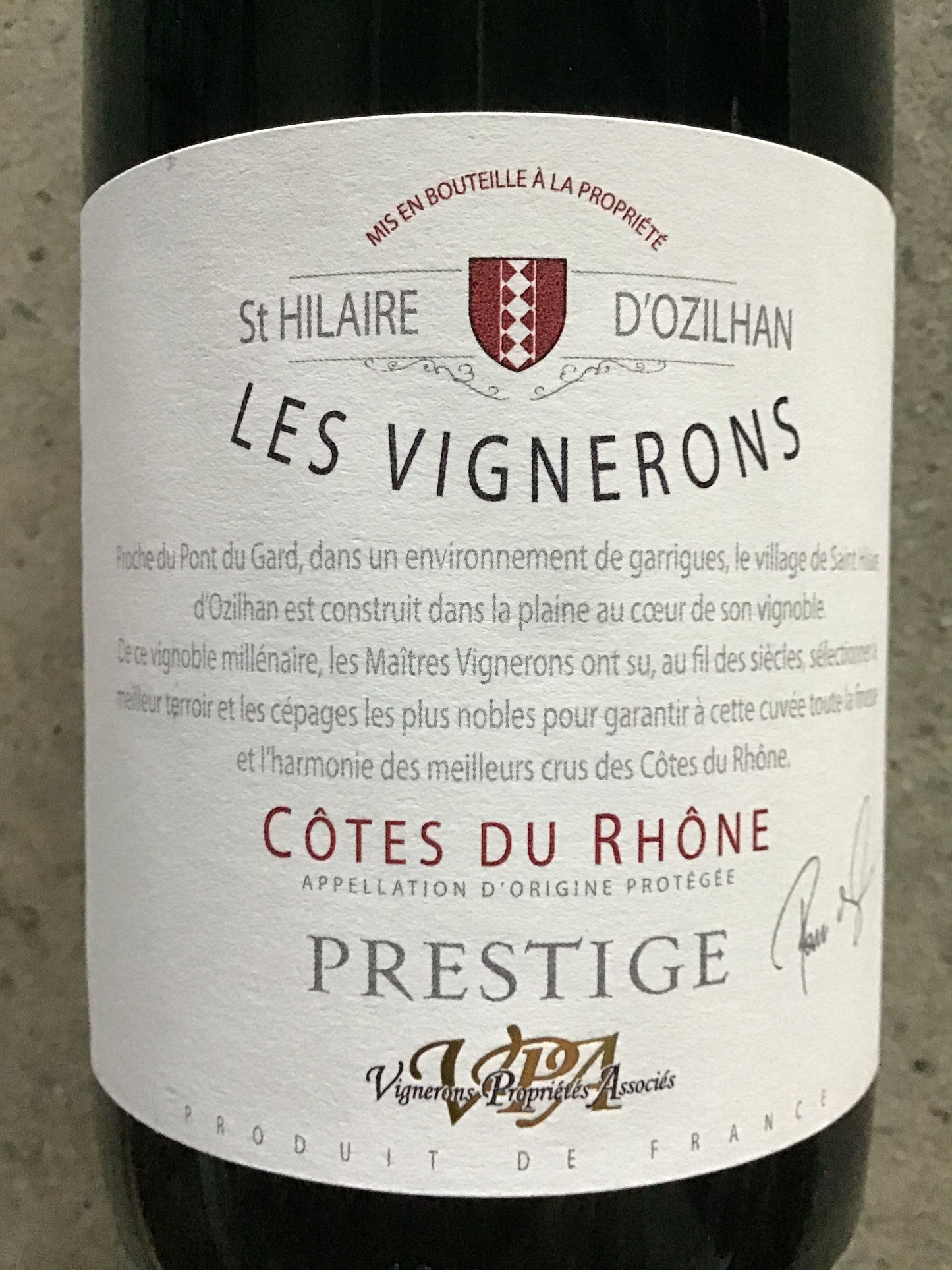 Vignerons de St. Hilaire - Cotes du Rhone - Red