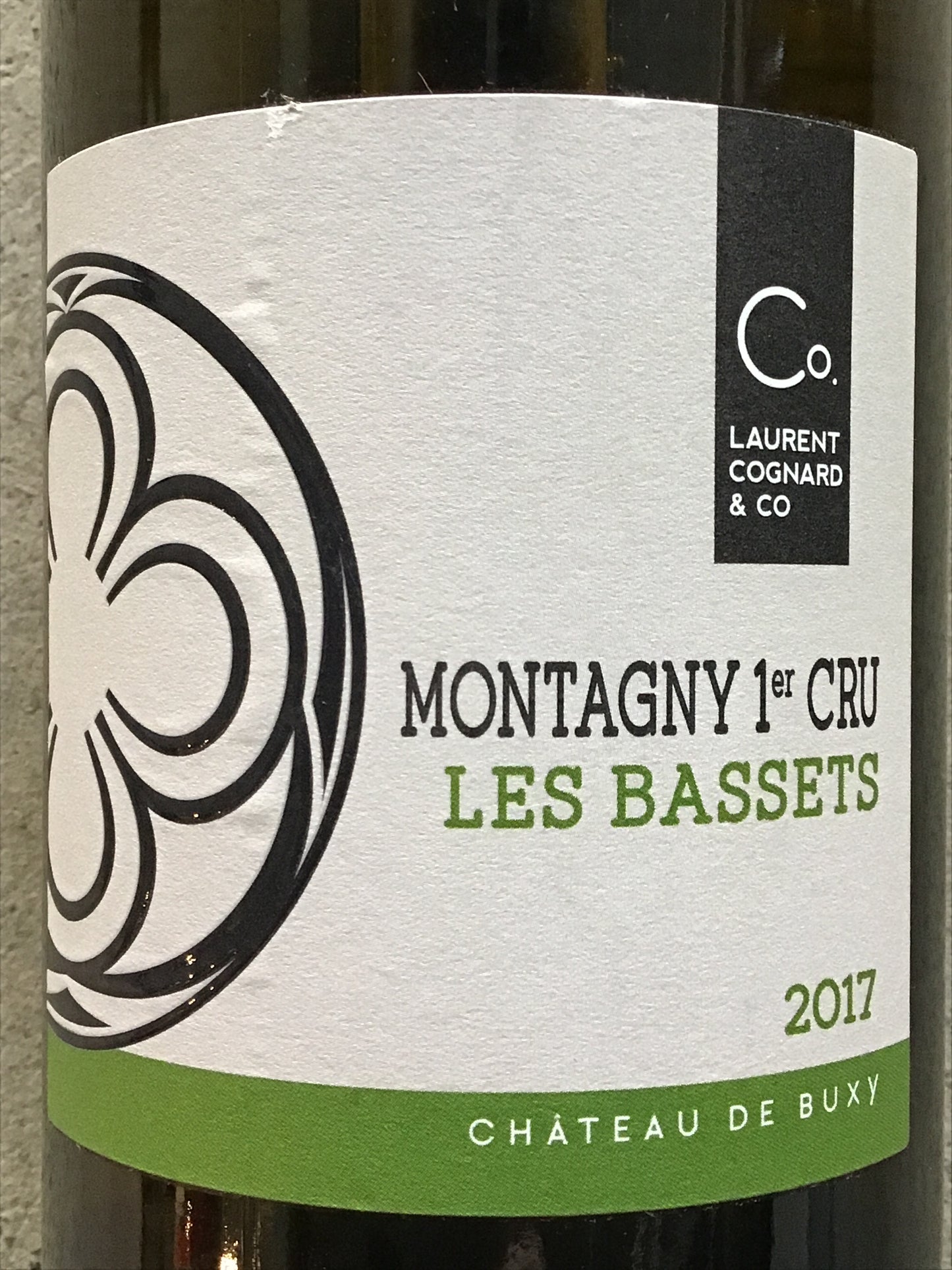 Laurent Cognard, Château De Buxy 'Les Bassets' - Montagny 1er Cru - Chardonnay