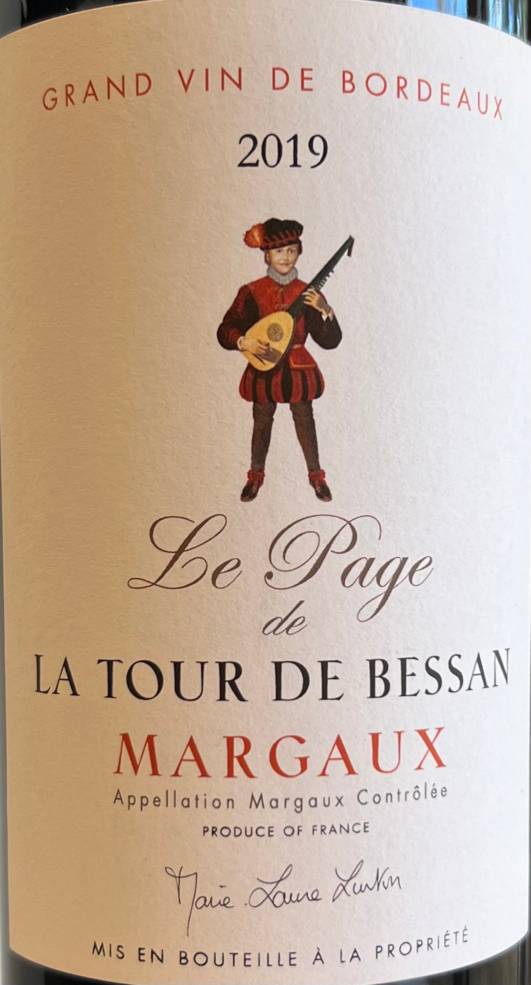 Le Page de La Tour de Bessan - Margaux