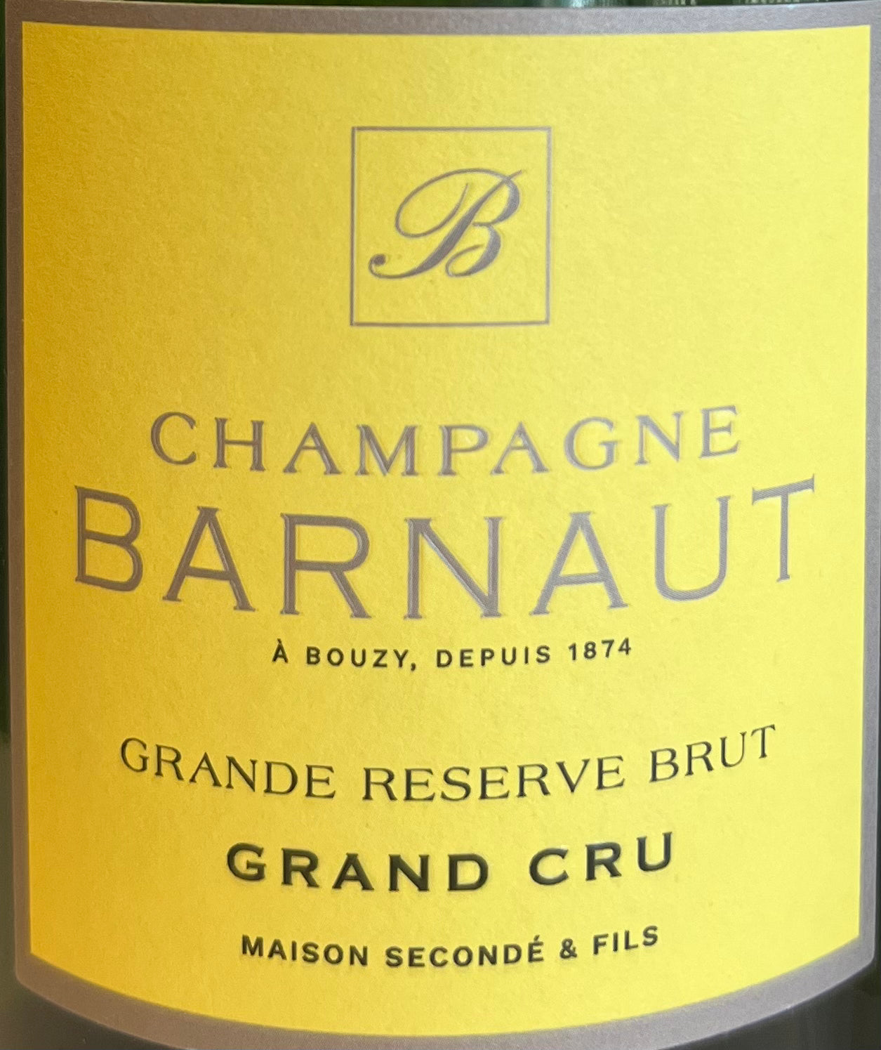 Champagne Barnaut a Bouzy 'Grande Reserve' Grand Cru