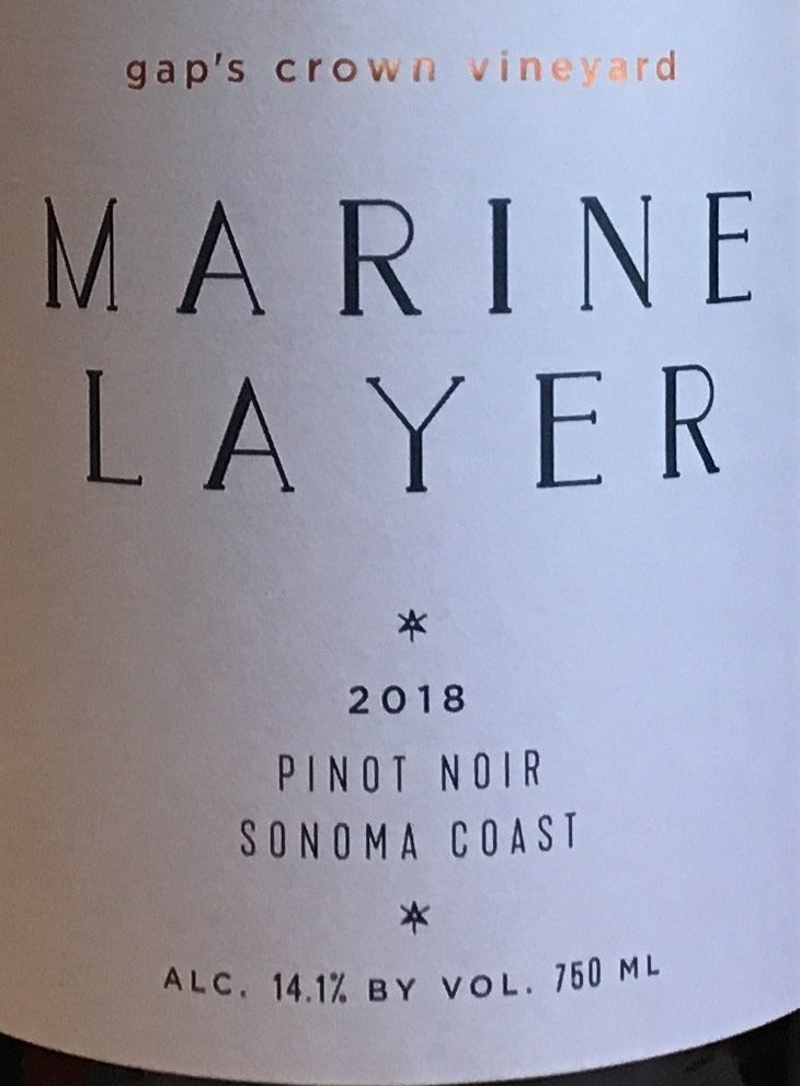 Marine Layer 'Gap's Crown' - Pinot Noir