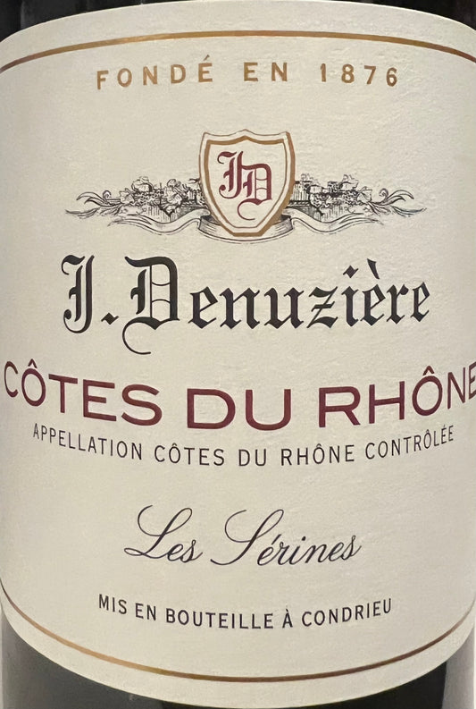 J. Denuziere 'Les Serines' - Cotes du Rhone Rouge