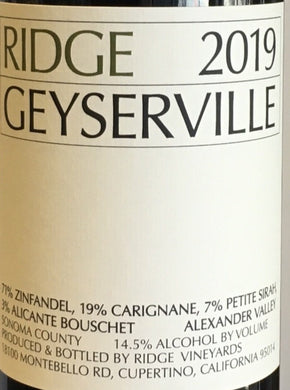 Ridge 'Geyserville' - Red Blend