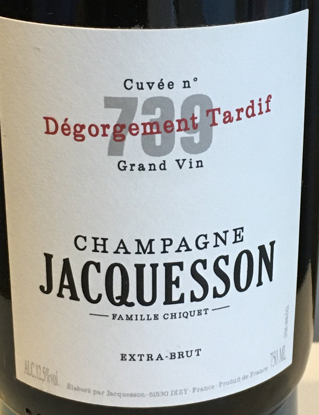 Champagne Jacquesson 'Degorgement Tardif' - Cuvee 739