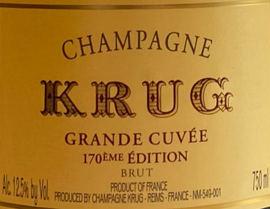 Krug 'Grande Cuvee' - Champagne 170th Edition