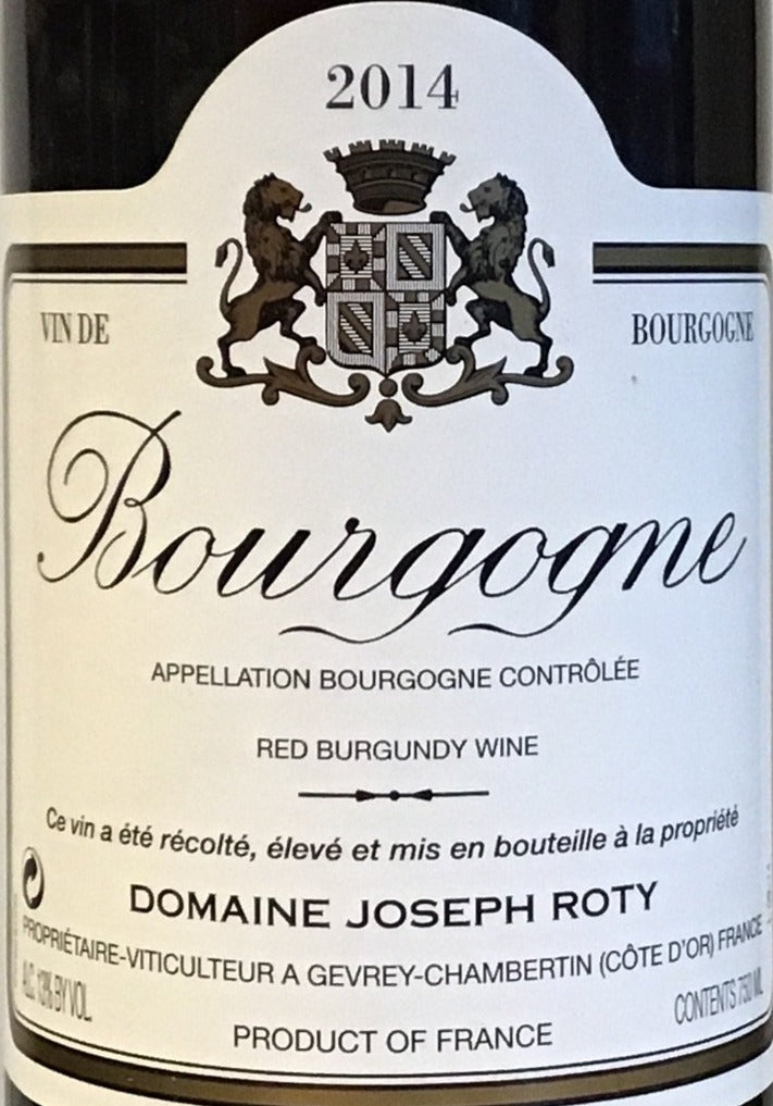 Joseph Roty  - "Cuvee de Pressonier" - - Bourgogne Rouge