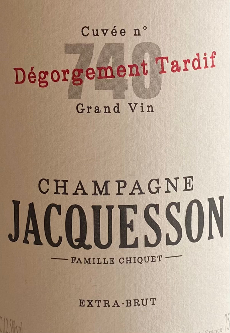 Champagne Jacquesson 'Degorgement Tardif' - 'Cuvee 740'
