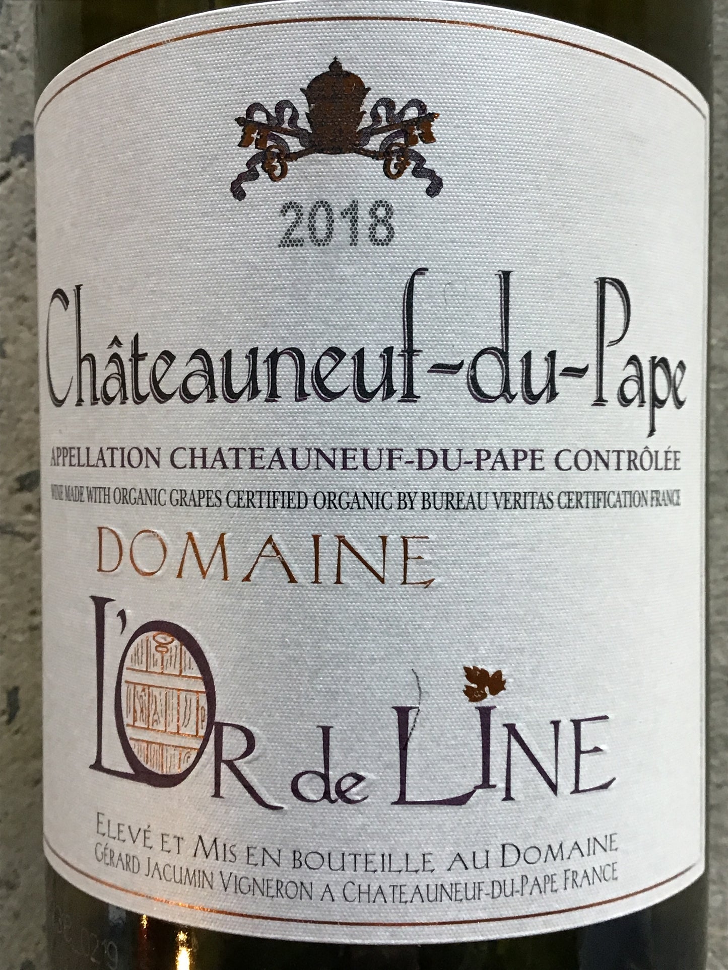 Domaine L'or de Line - Chateauneuf du Pape Blanc