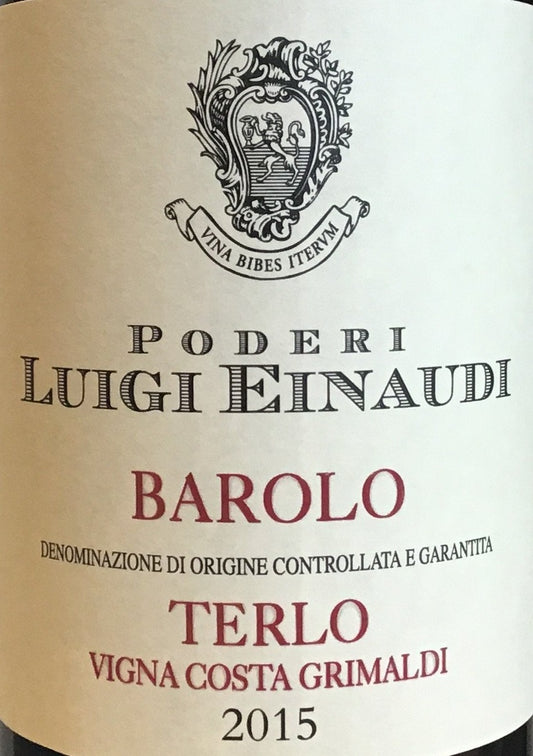 Luigi Einaudi ‘ Terlo - Vigna Costa Grimaldi’ - Barolo