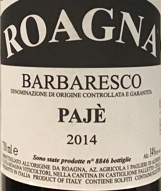 Roagna 'Paje' - Barbaresco