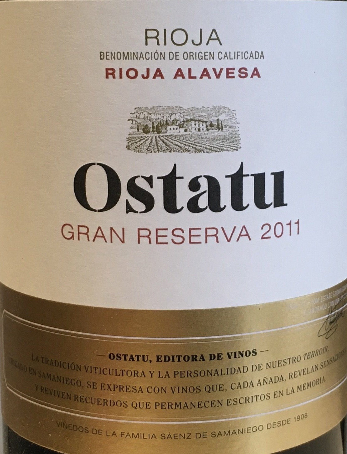 Ostatu 'Gran Reserva' - Rioja 2011