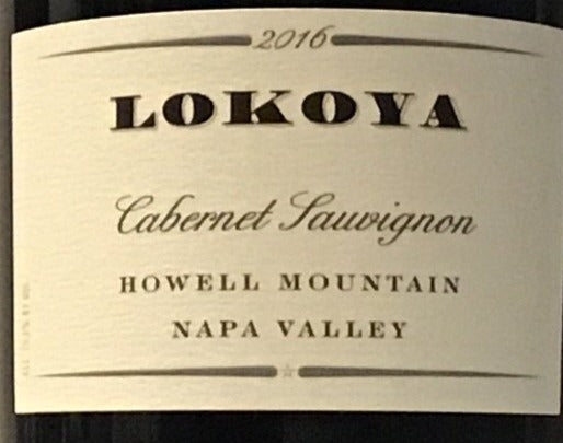 Lokoya "Howell Mountain" - Cabernet Sauvignon - 2016