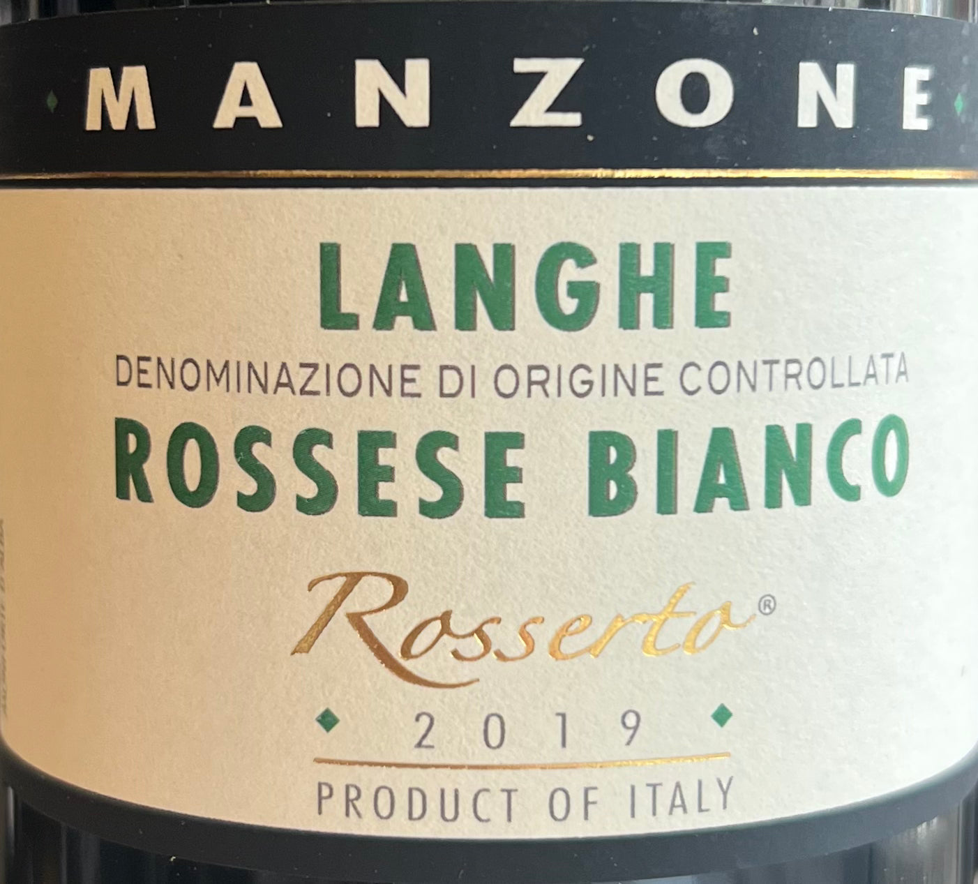 Manzone - Langhe Rossese Bianco Rosserto