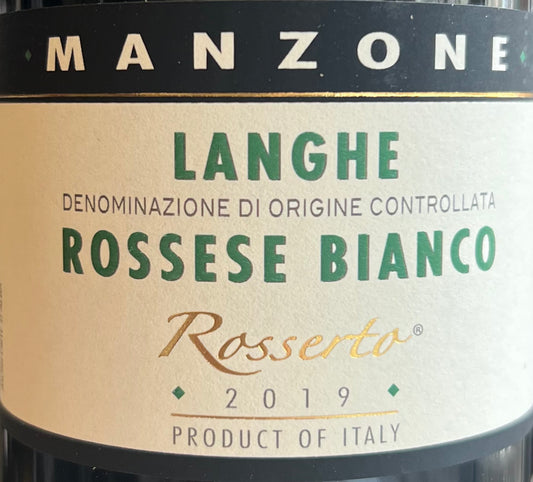 Manzone - Langhe Rossese Bianco Rosserto