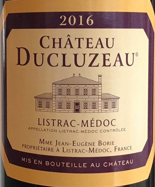 Chateau Ducluzeau - Listrac-Medoc 2016 - 1.5L