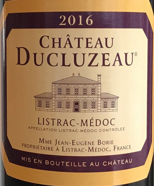 Wine 1.5L Ducluzeau - Feed Chateau 2016 The Listrac-Medoc – -