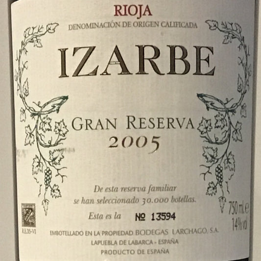 Izarbe 'Gran Reserva' - Rioja